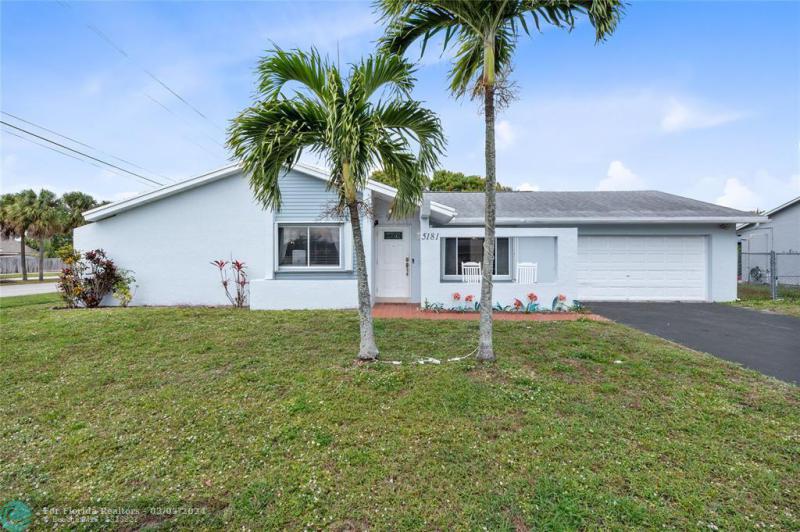 First Photo for Home For Sale at 5181 NW 31st St Margate, FL. 33063