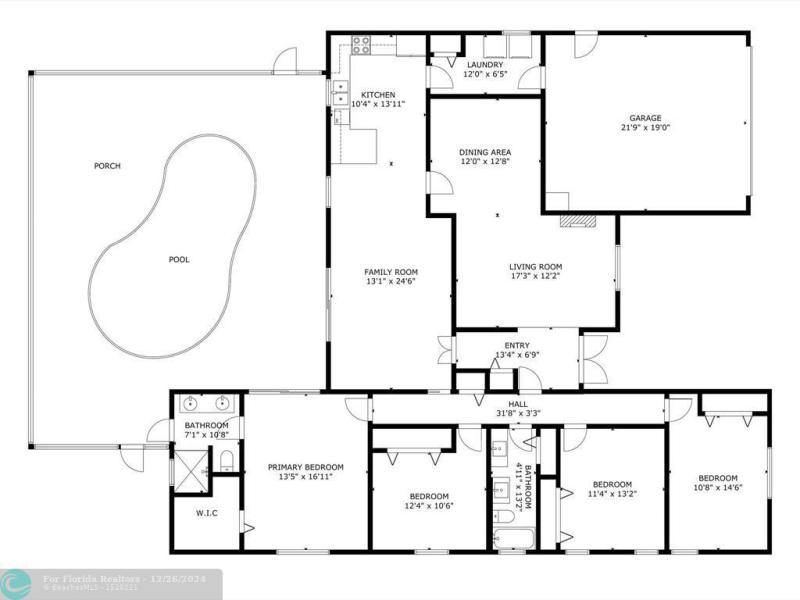  Single Family Homes Photo 21: 735 SW 158th Ter  Sunrise,  FL 33326