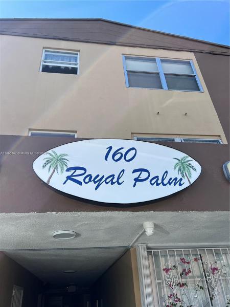 First Photo for Home For Sale at 160 Royal Palm Rd 107 Hialeah Gardens, FL. 33016