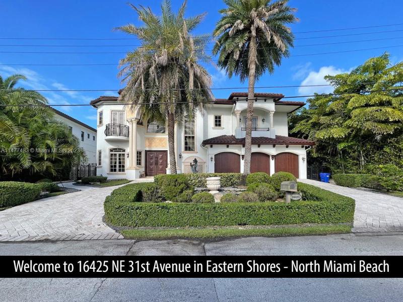 First Photo for Home For Sale at 16425 NE 31st Avenue North Miami Beach, FL. 33160