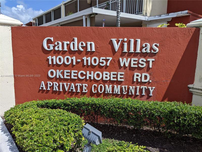 First Photo for Home For Sale at 10903 W Okeechobee Rd 202 Hialeah Gardens, FL. 33018
